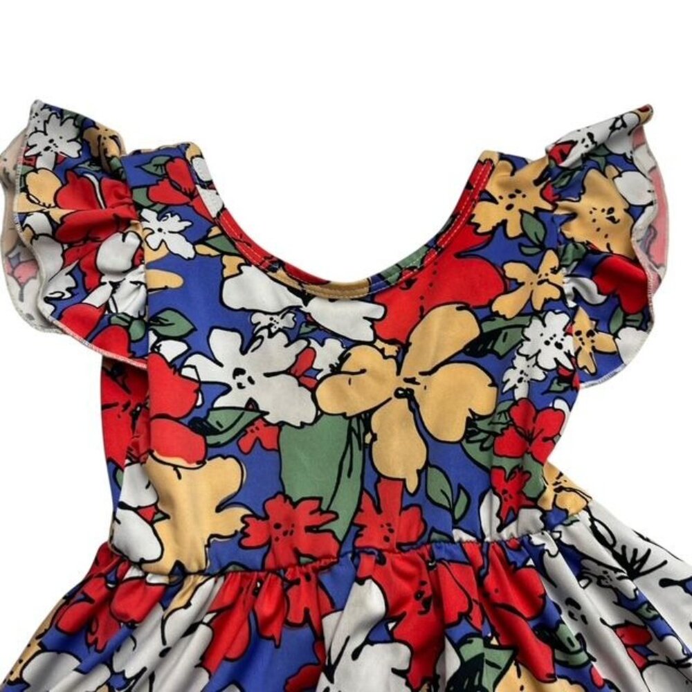 Dot Dot Smile Floral Twirl Dress Size 5-6 Years - Picture 3 of 5